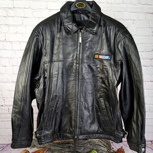 Vintage NASCAR 2000 Genuine Leather Jacket